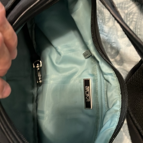 Tumi Black Shoulder Bag Minimalist Design - Picture 5 of 7